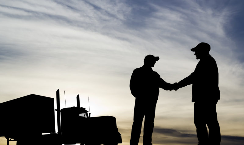 Trucking Success handshake