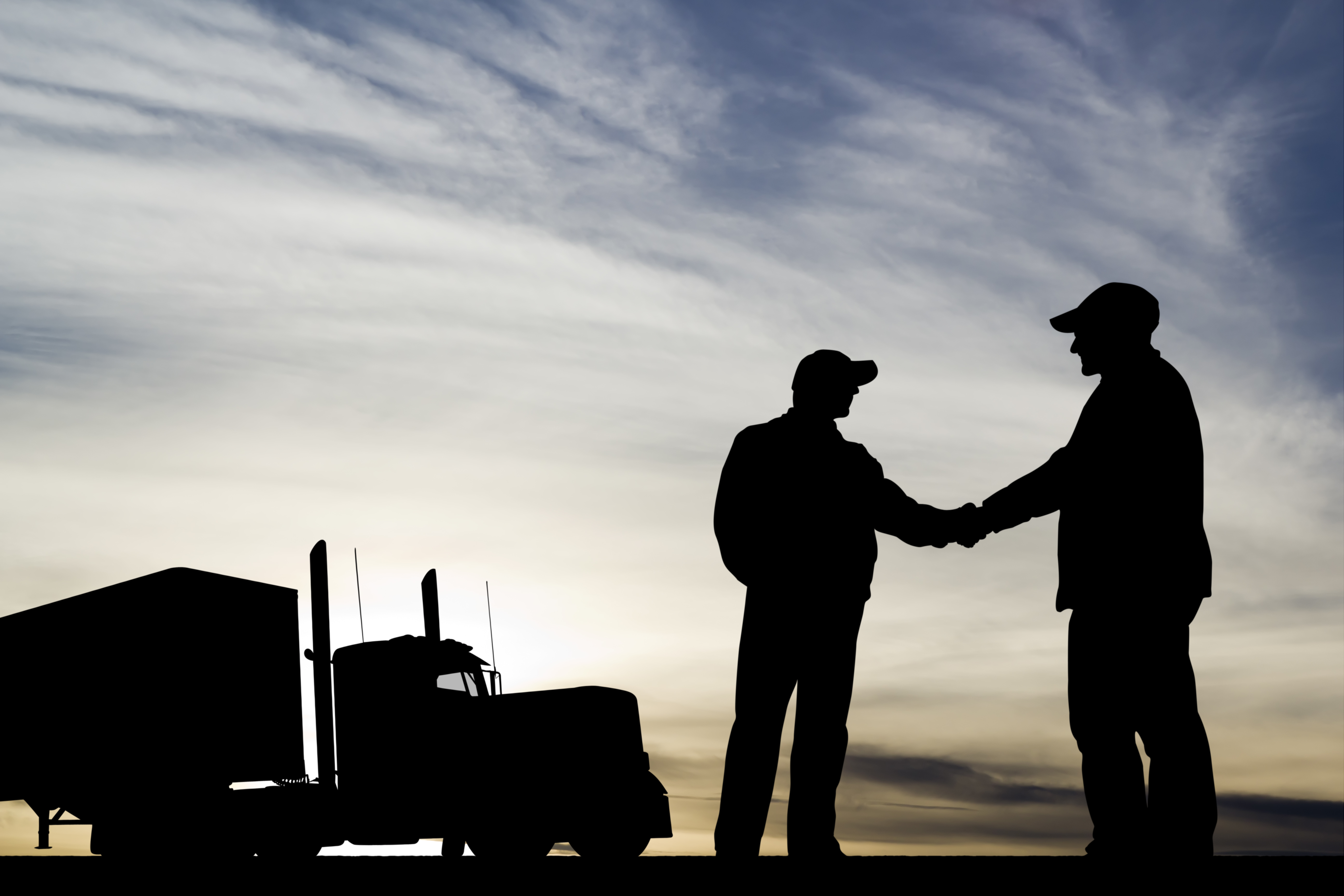 Trucking Success handshake