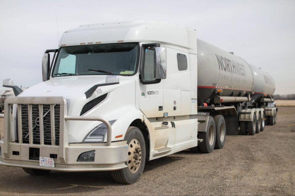 This photo captures why experienced drivers choose fluid hauling with Northwest Tank Lines.